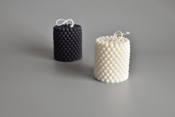 Vela Cilindro de Burbujas