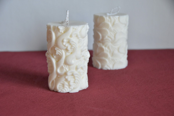 Vela Damasco y Floral